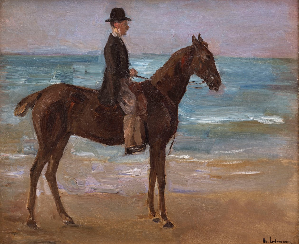 En rytter på kysten af Max Liebermann