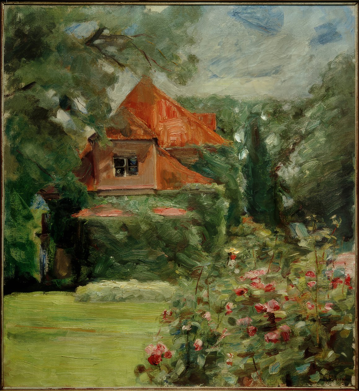 Gammelt hus i Hamborg af Max Liebermann