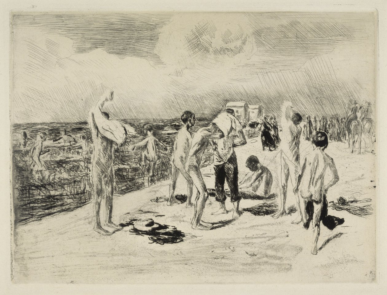Badende drenge af Max Liebermann