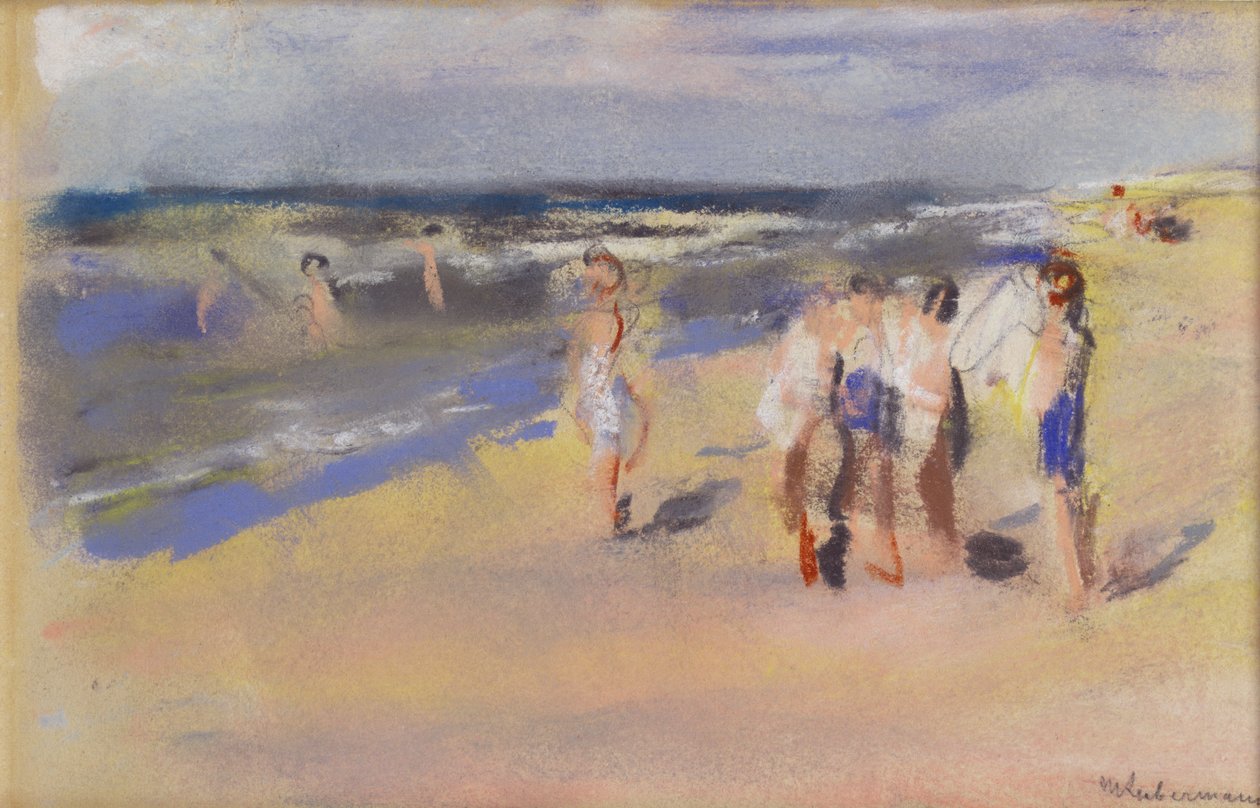Strand, ca. 1910 (kridttegning) af Max Liebermann