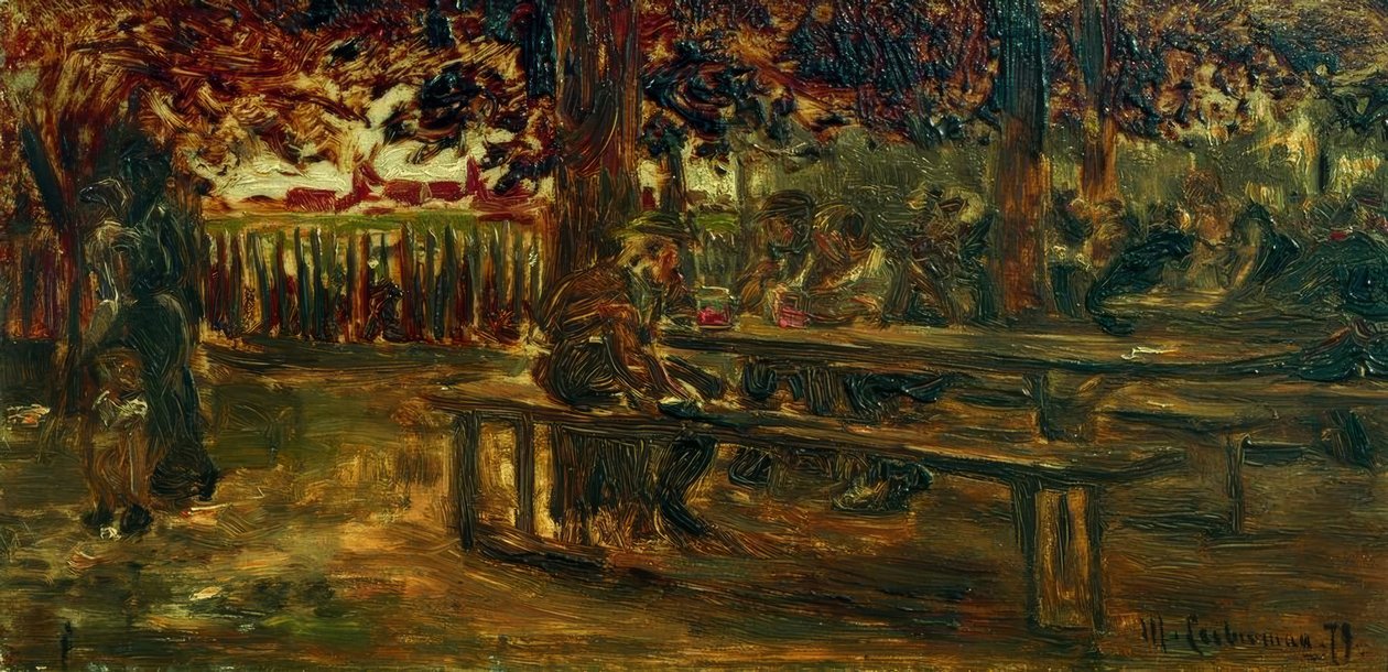 Ølhave i Etzenhausen af Max Liebermann