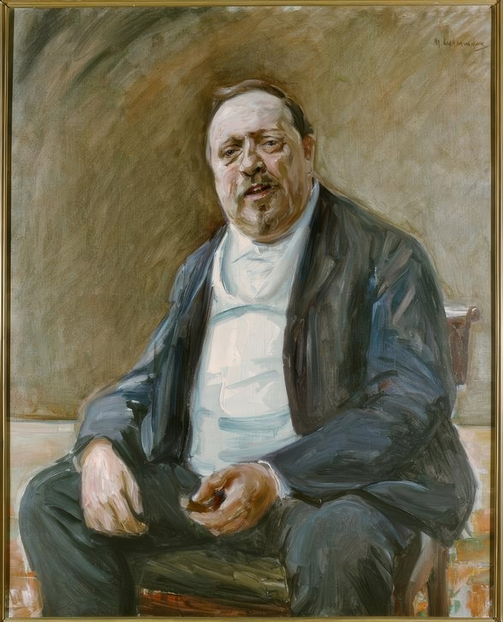 Portræt af Alfred von Berger af Max Liebermann