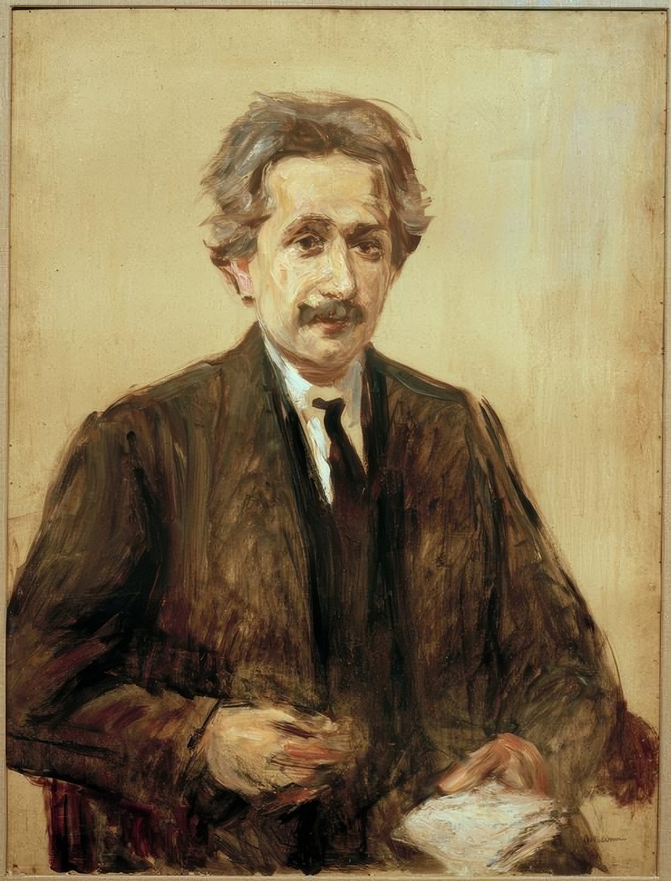 Portræt af prof. Albert Einstein af Max Liebermann