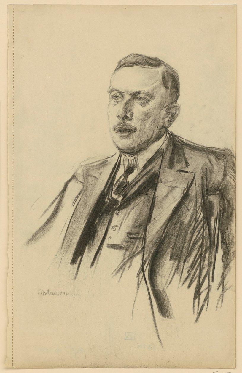 Portræt af statssekretær Richard von Kühlmann af Max Liebermann