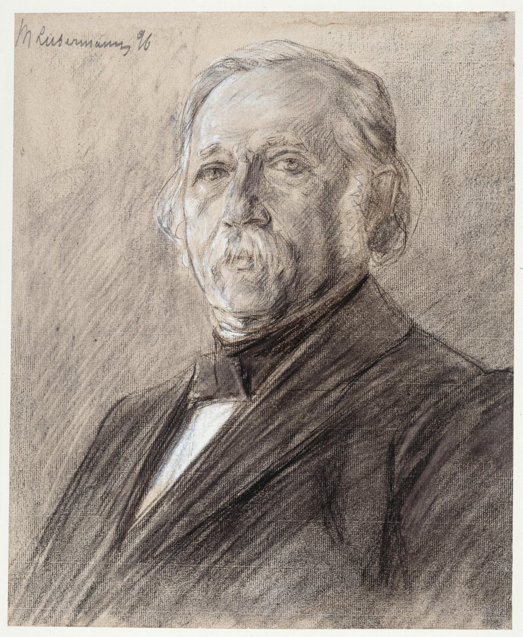 Portræt af Theodor Fontane af Max Liebermann