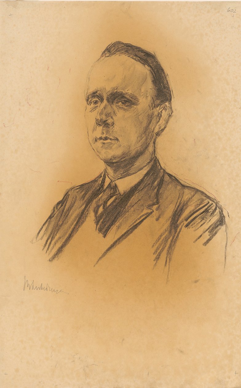Portræt af professor Werner Jäger af Max Liebermann