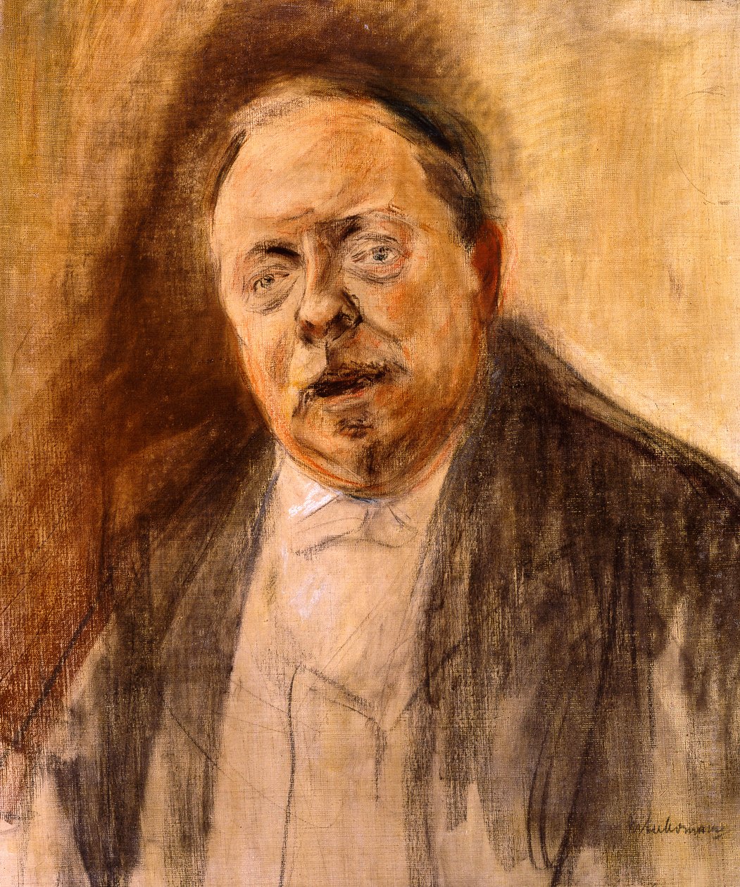 Portrætstudie af friherre Alfred von Berger af Max Liebermann