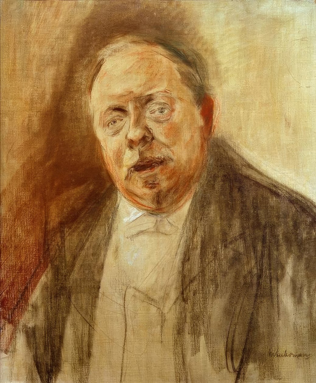 Portrætstudie af baron Alfred von Berger af Max Liebermann