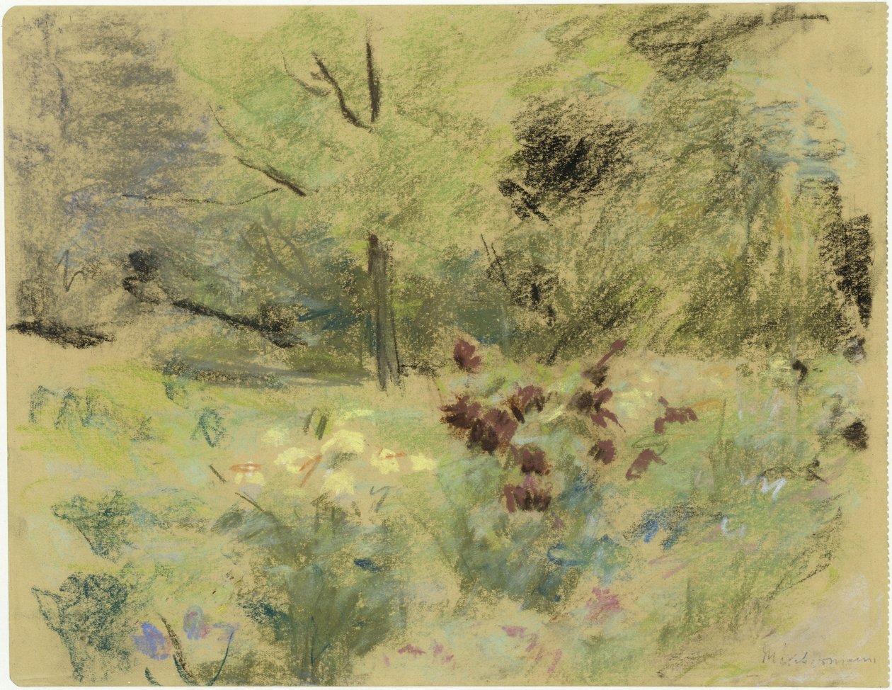 Blomster og træer af Max Liebermann