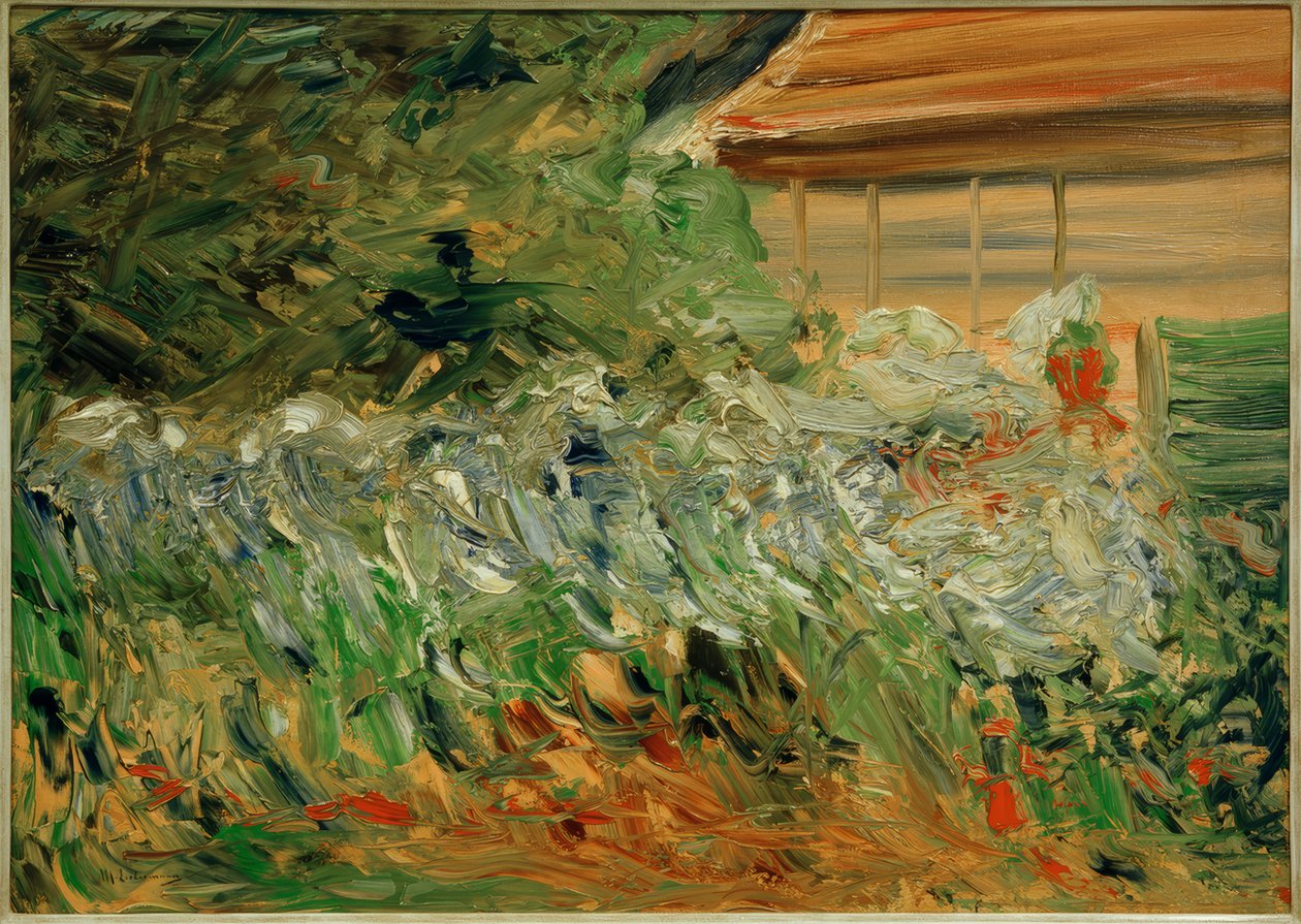 Buske af blomster ved gartnerens sommerhus af Max Liebermann