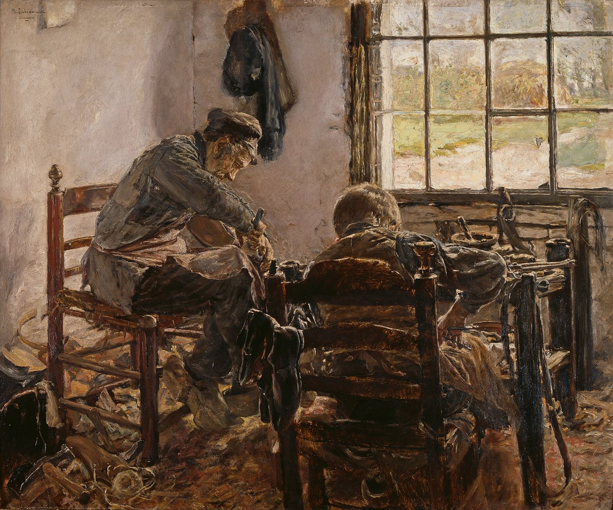 Skomagerværksted af Max Liebermann