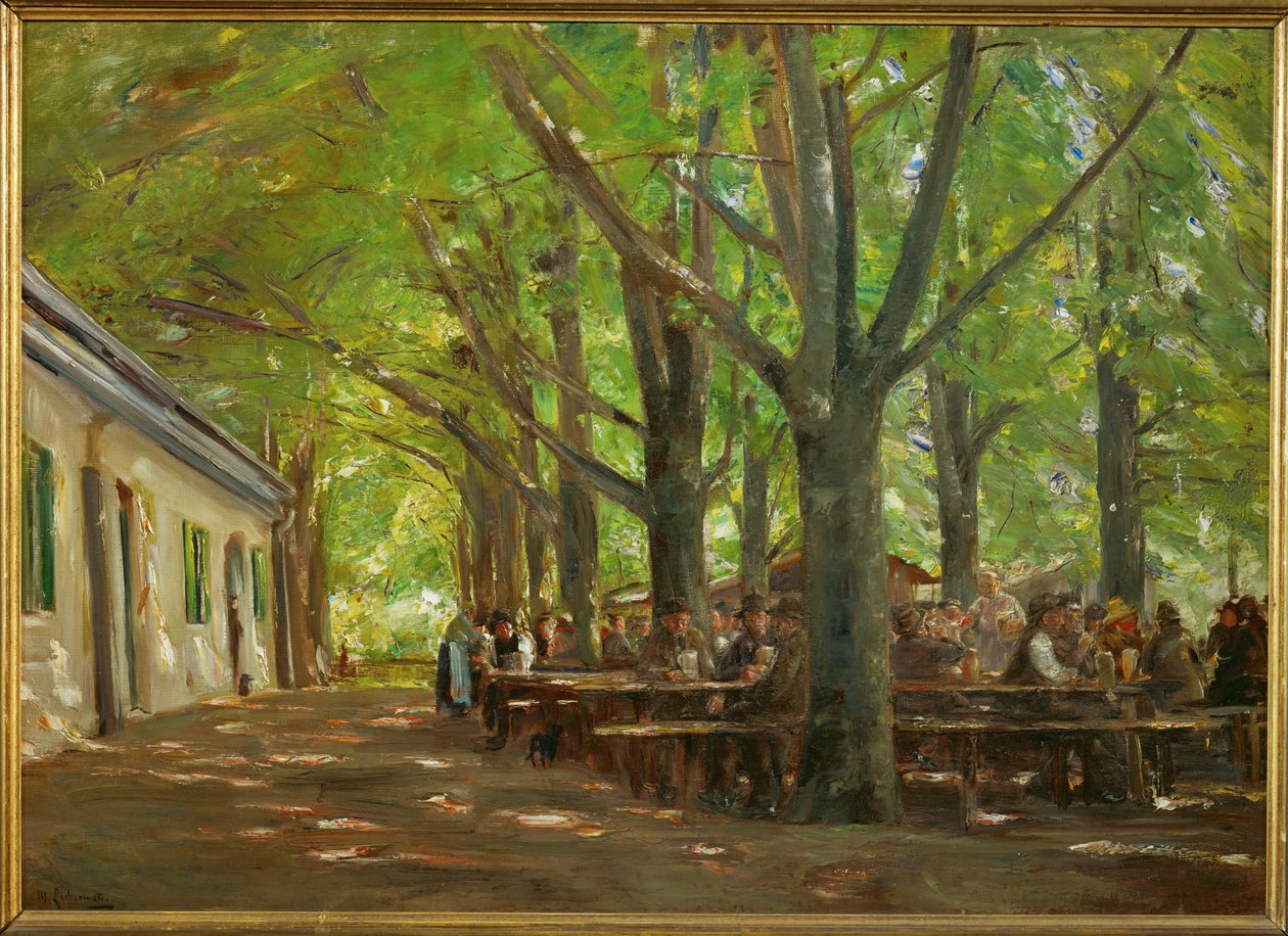 Landgasthof ved Brannenburg (maleri på lærred) af Max Liebermann