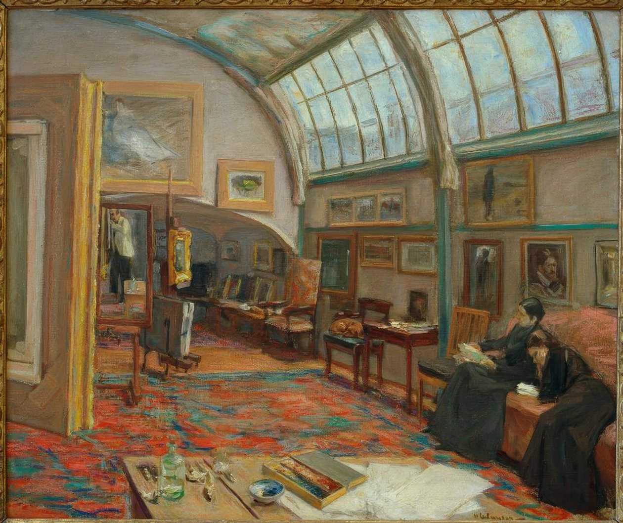 Kunstnerens atelier af Max Liebermann