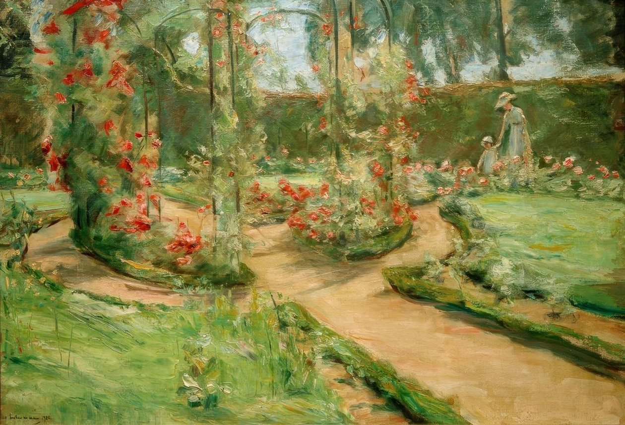 Rosenhaven i Wannsee med datteren og barnebarnet af Max Liebermann