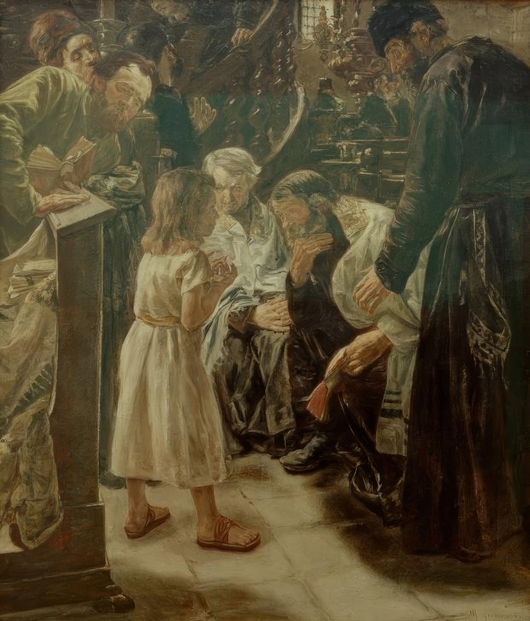 Den tolvårige Jesus i templet af Max Liebermann