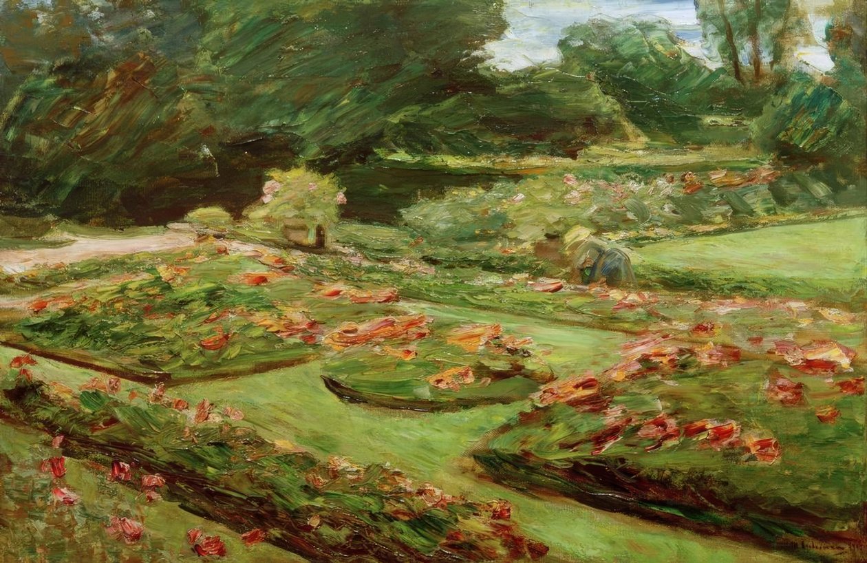 Blomsterterrassen i Wannsee -haven mod nordøst af Max Liebermann