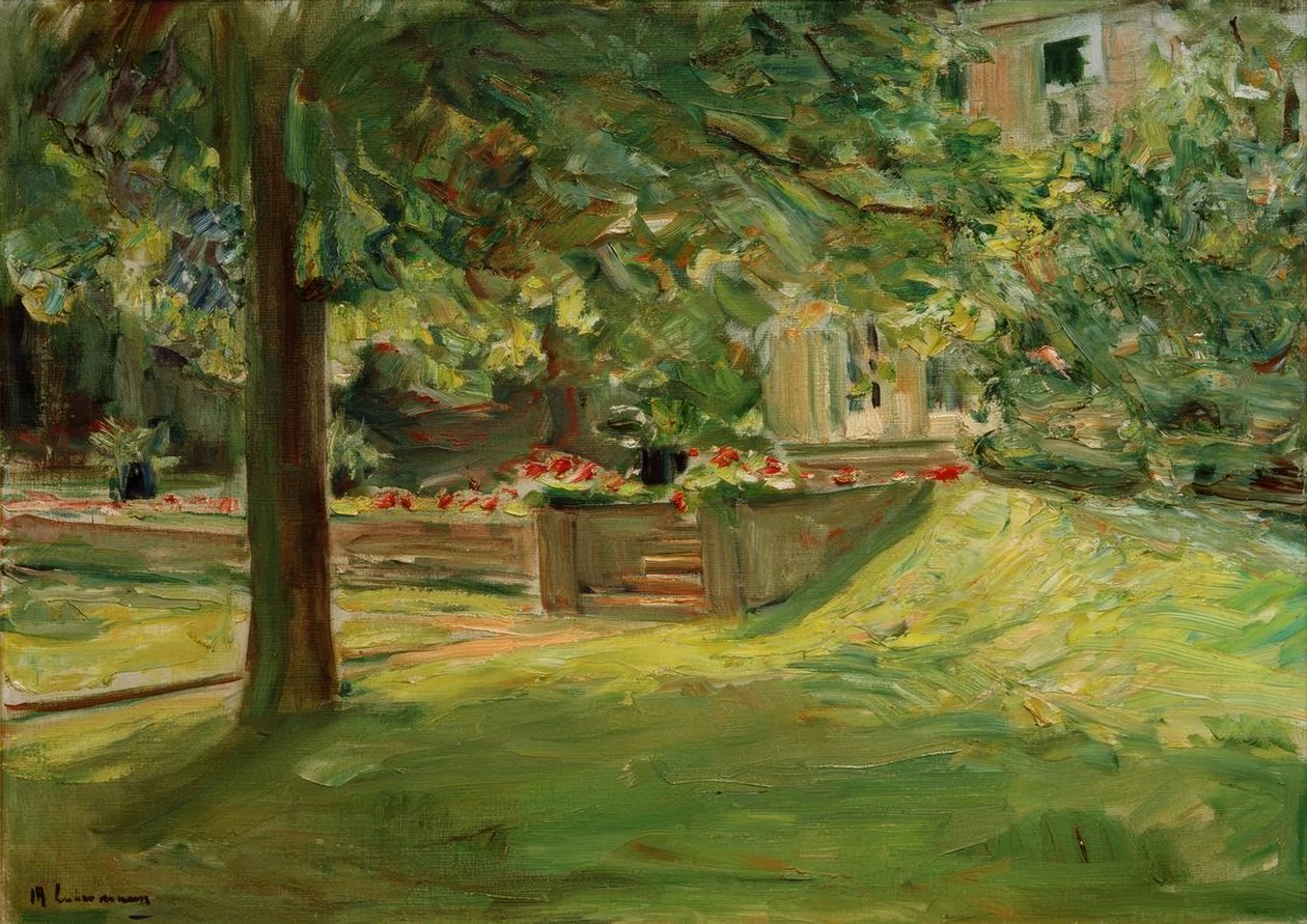 Blomsterterrassen mod sydvest / Wannseegarten af Max Liebermann