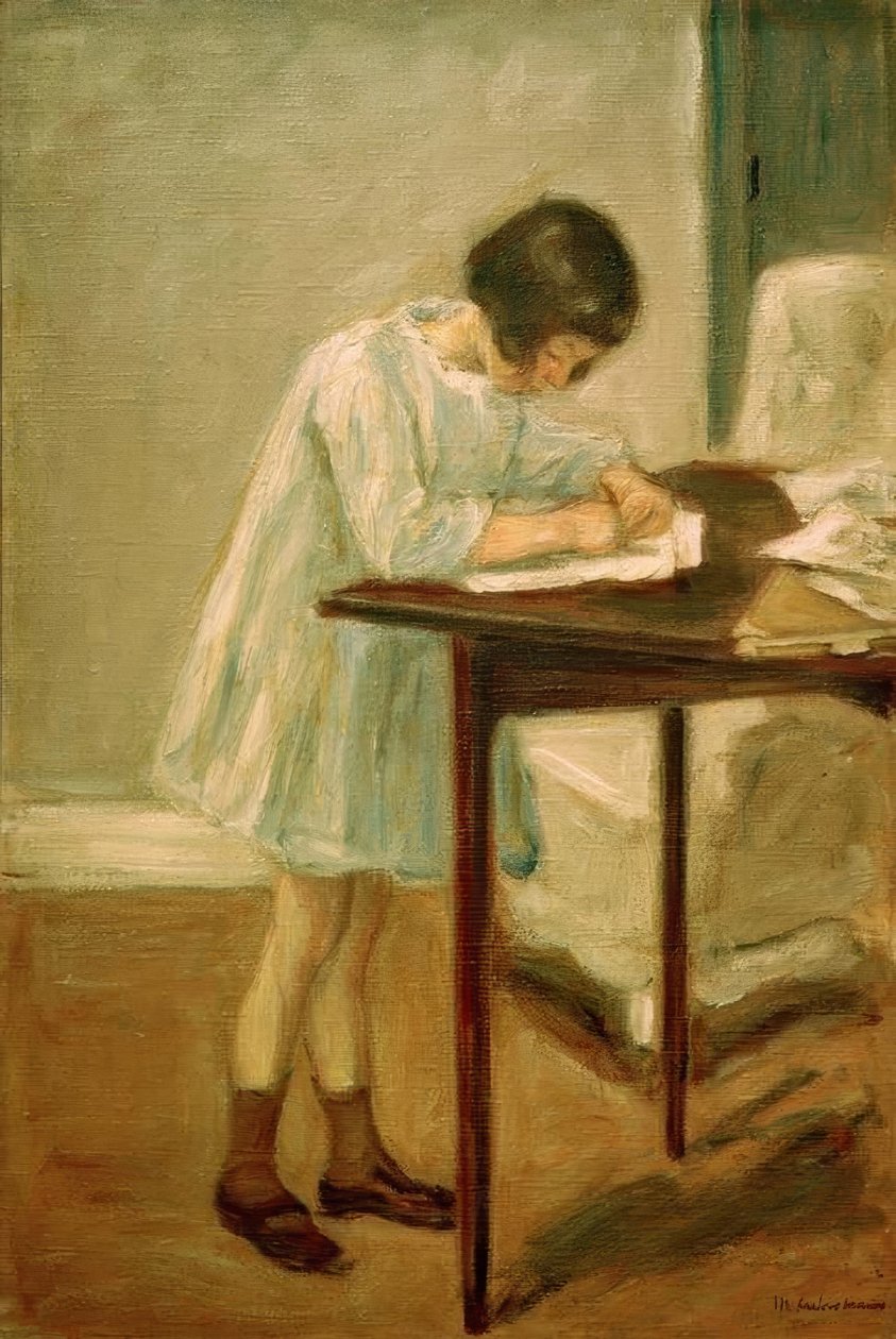 Barnebarnet skriver af Max Liebermann
