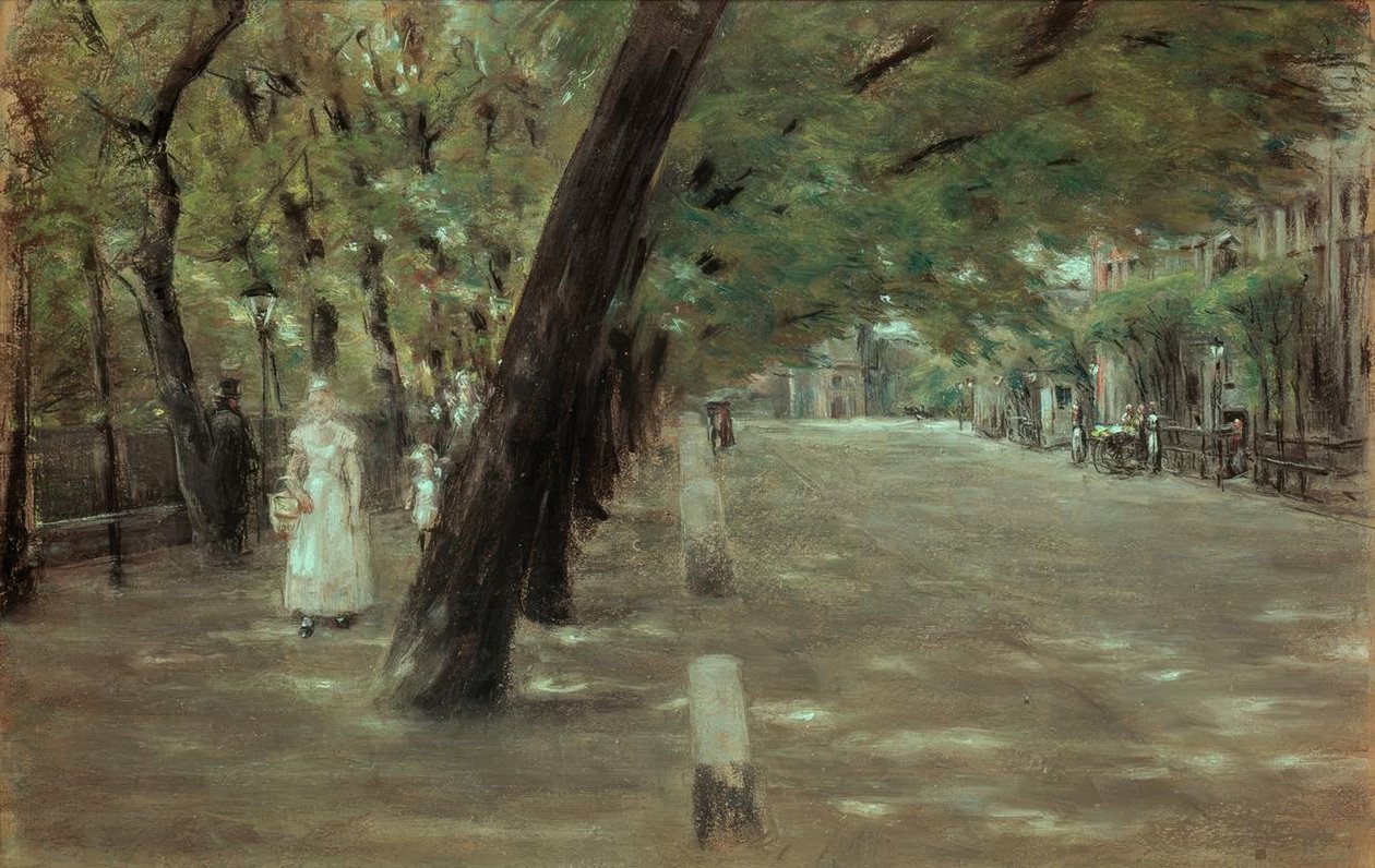 Kirchenallee i St. Georg, Hamborg af Max Liebermann