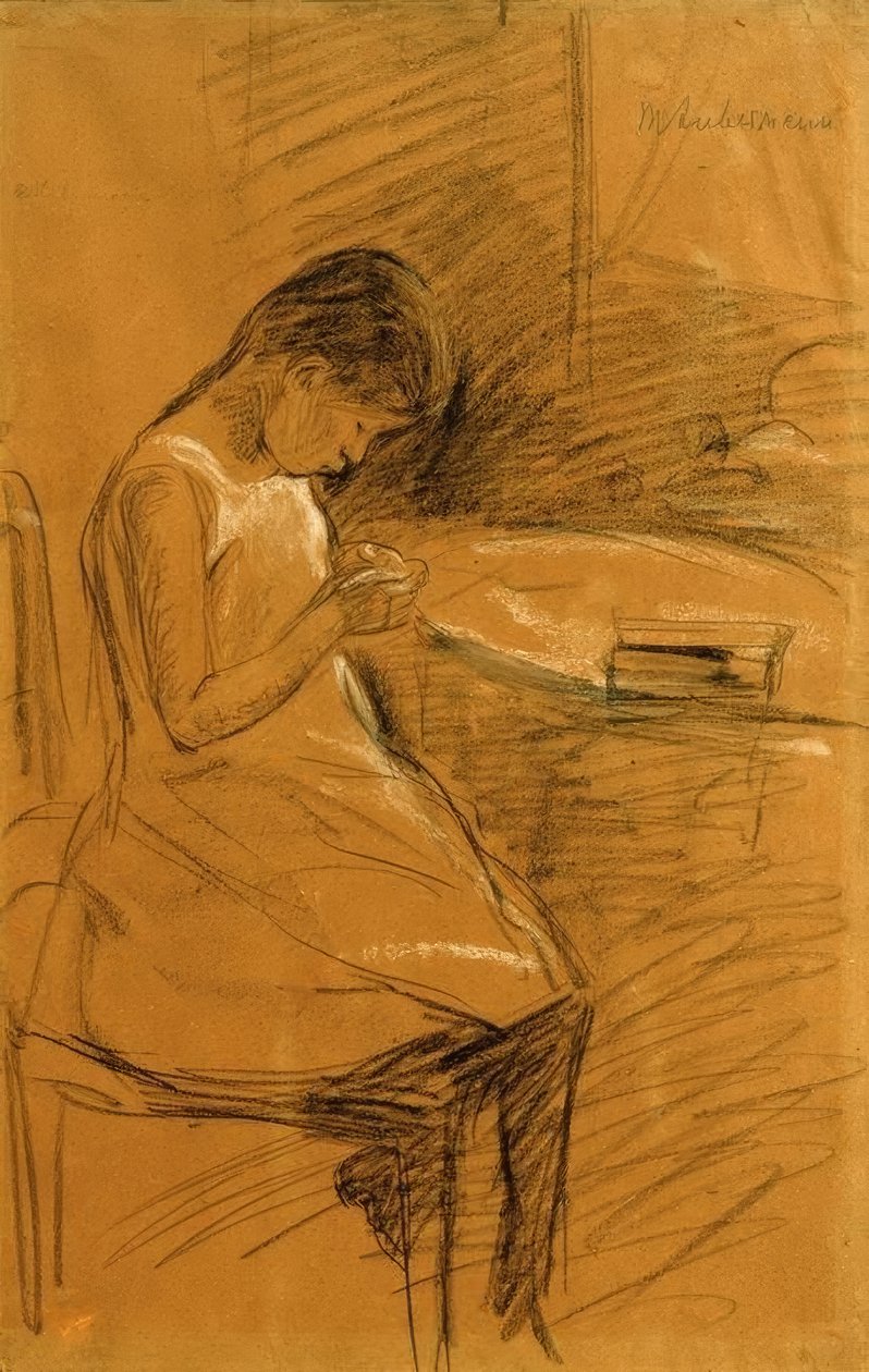 Kunstnerens datter, syning af Max Liebermann