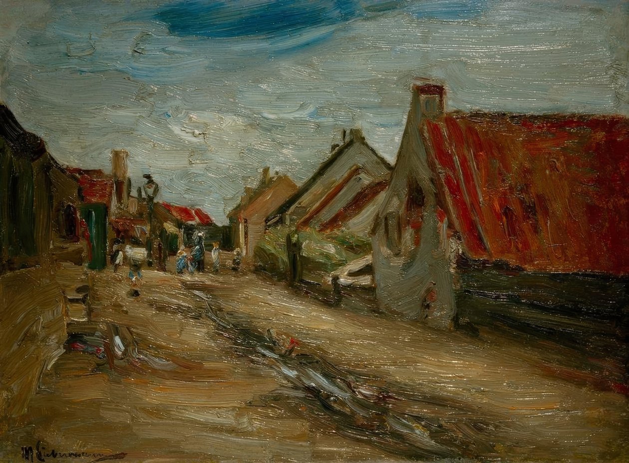 Landsbygade i Holland af Max Liebermann