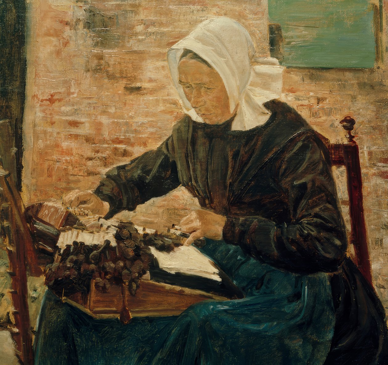En hollandsk blondemager af Max Liebermann