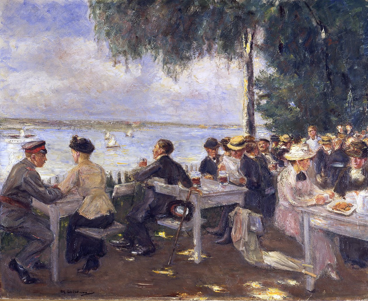 Havebeværtning ved Havel. Nikolskoe af Max Liebermann