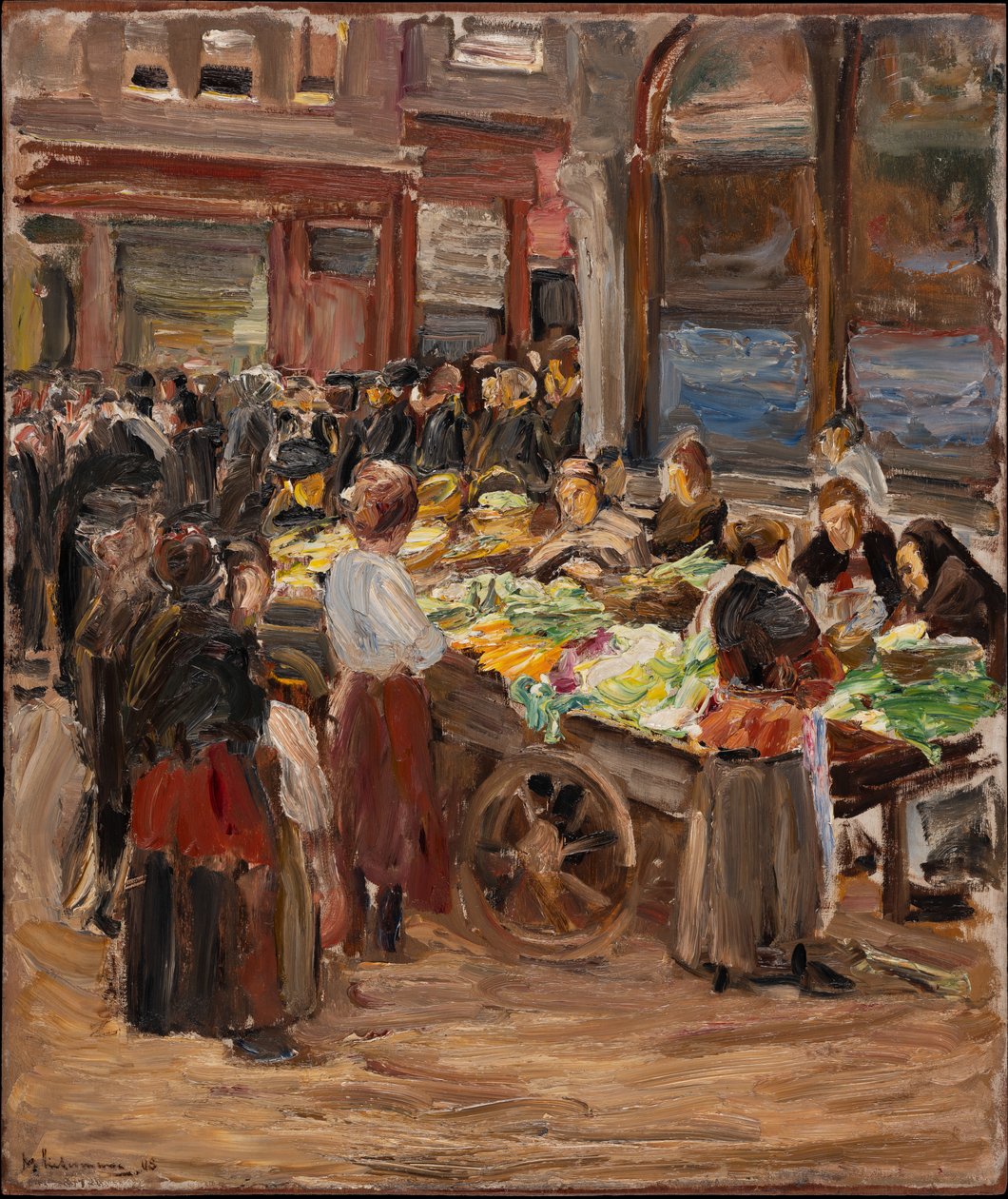 Jewish Street i Amsterdam af Max Liebermann