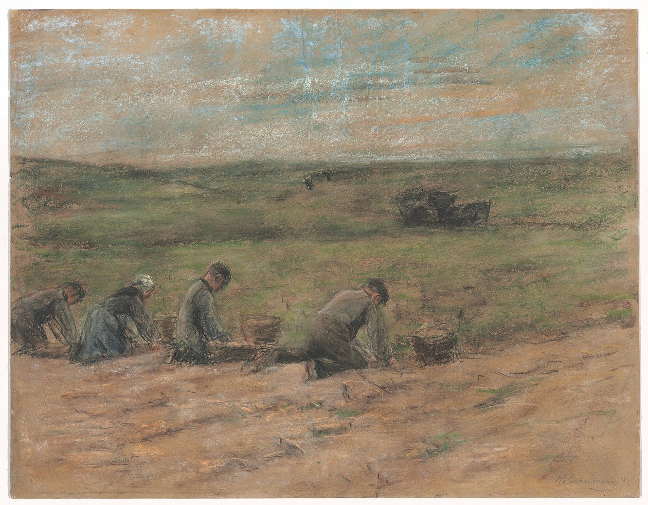 Kartoffelgravere nær Zandvoort, 1894 af Max Liebermann