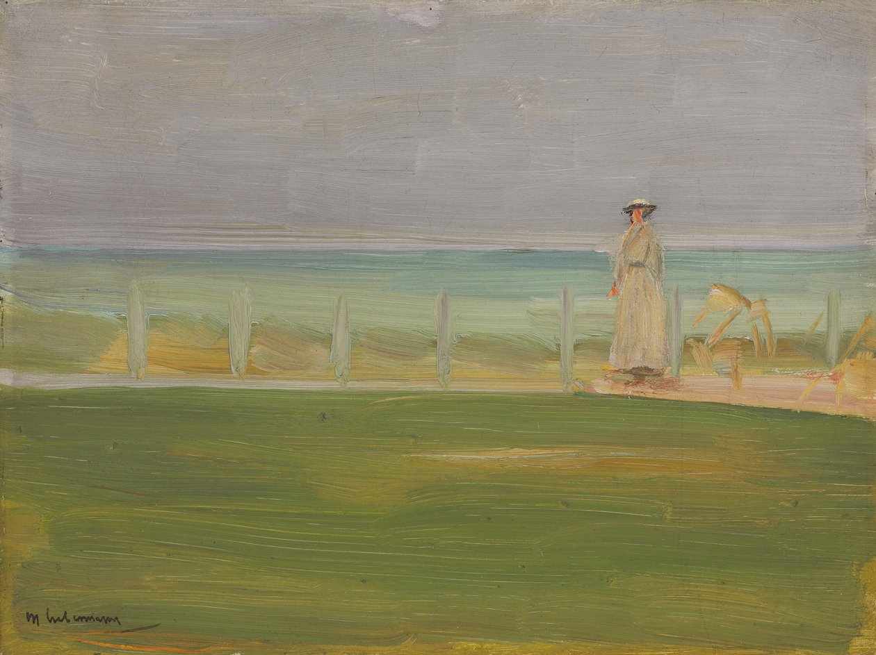 Lady at the Beach, 1901 af Max Liebermann