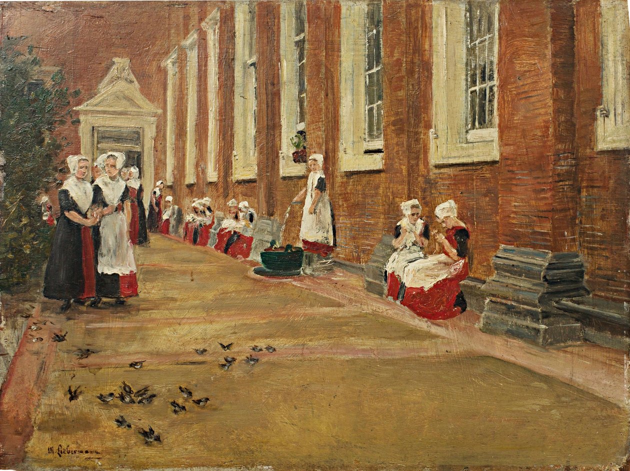 Liebermann, Max - Studie til den frie time på børnehjemmet i Amsterdam - Eberle 1876 28 af Max Liebermann