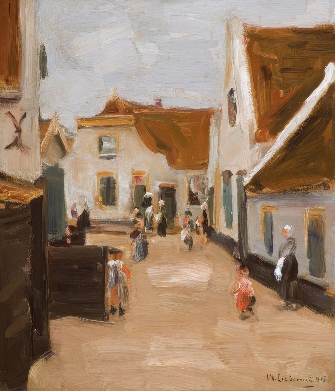 M.Liebermann, Dorfstrasse i Noordwijk af Max Liebermann