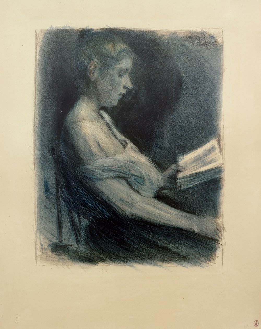 M.Liebermann, pige læser af Max Liebermann
