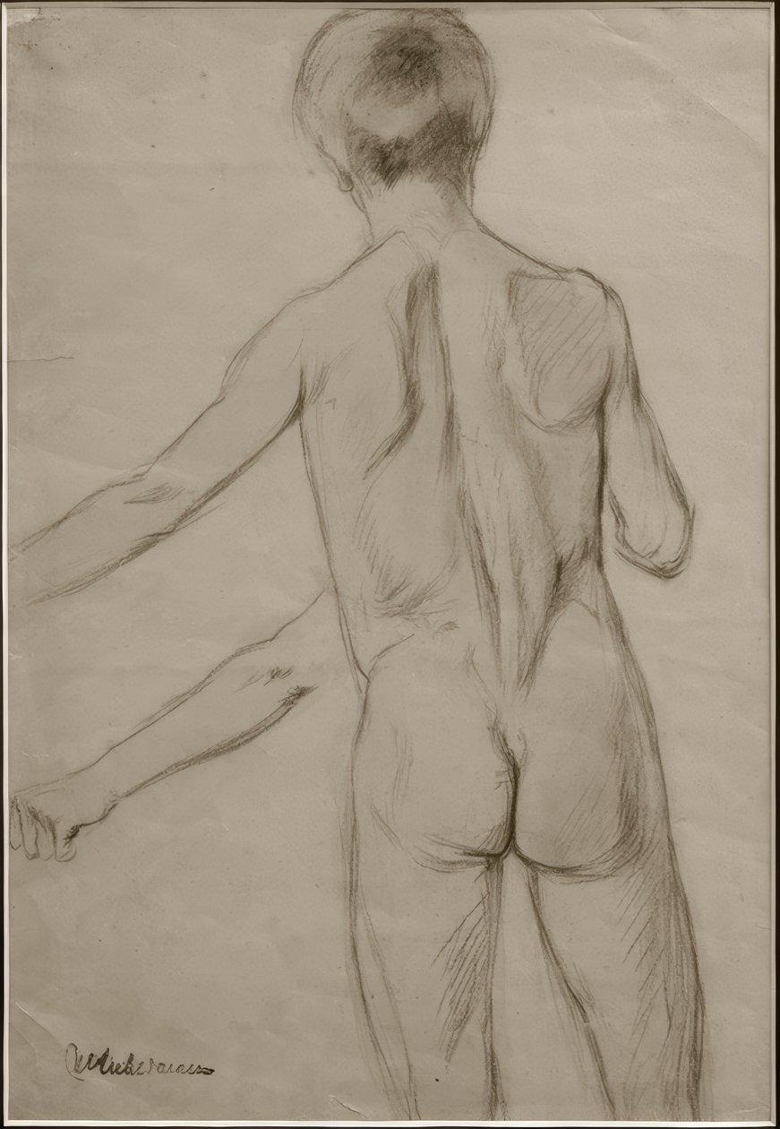 M.Liebermann, studie til maleriet Bathing Boys af Max Liebermann