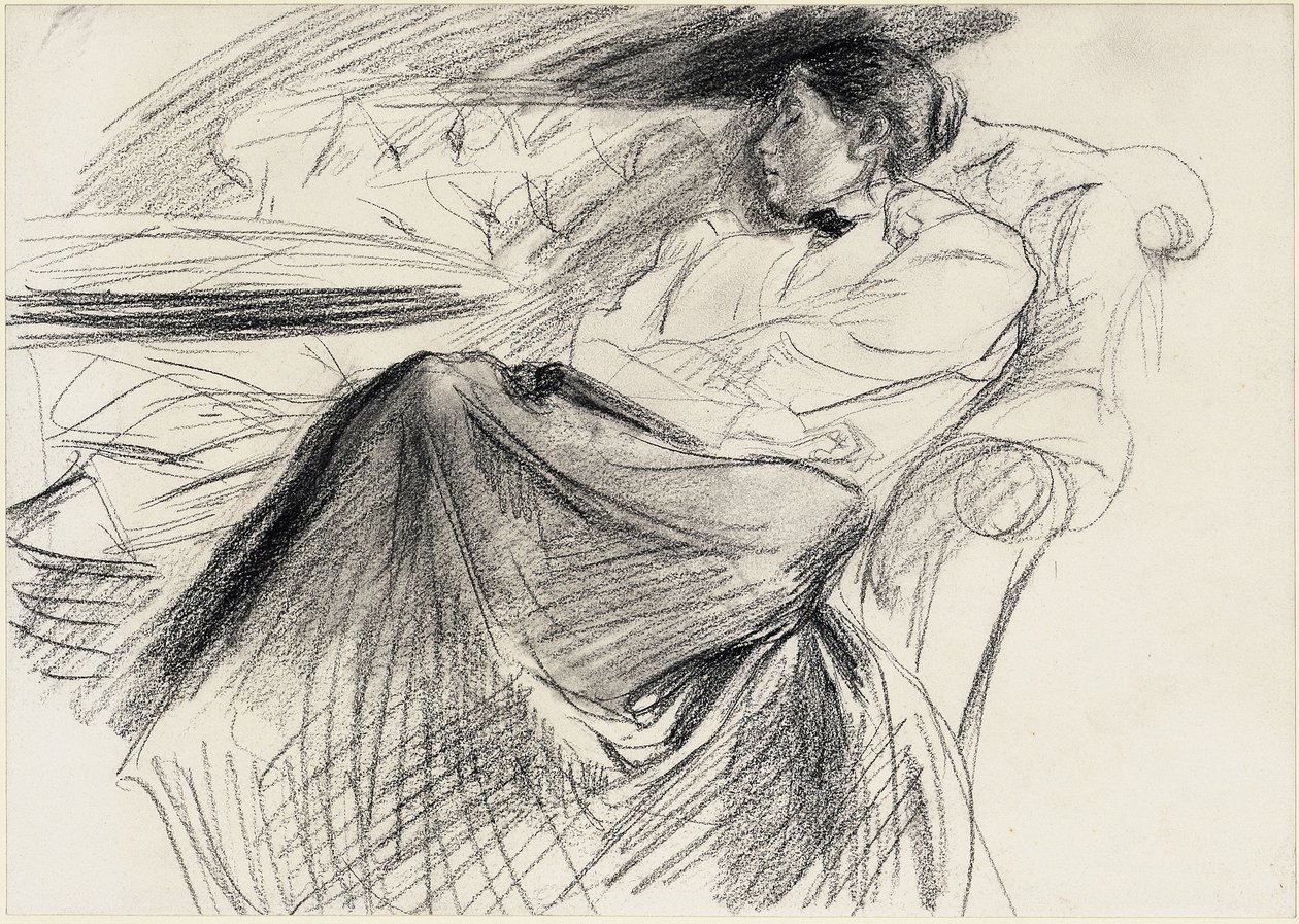 Martha Liebermann, sovende af Max Liebermann