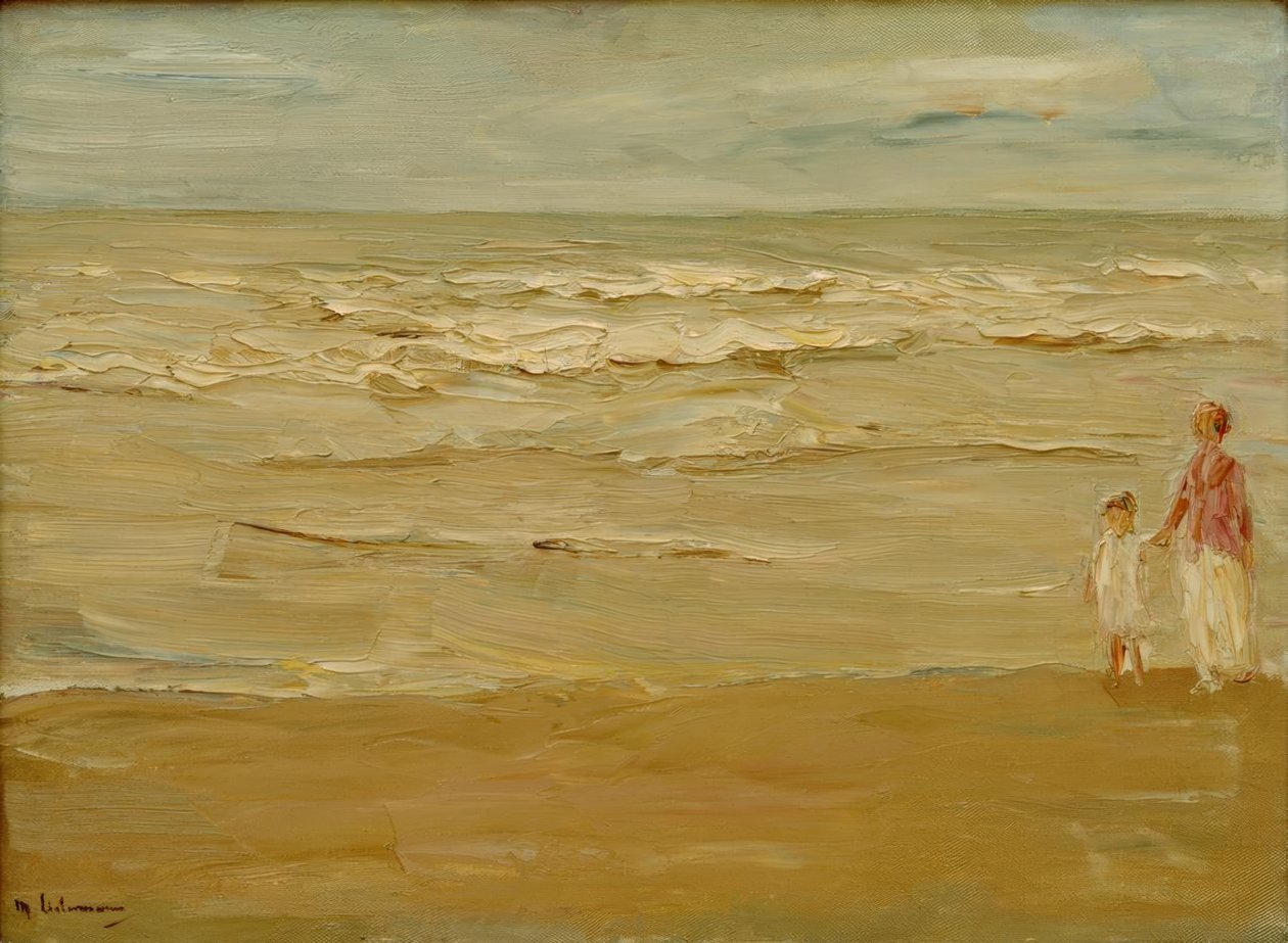 Seascape - strand og sø af Max Liebermann