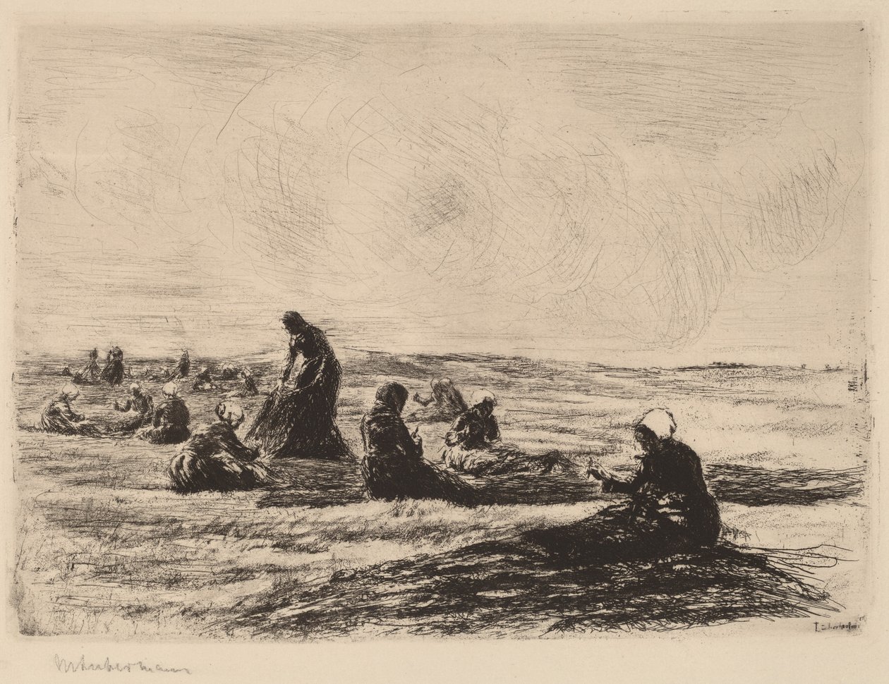 Udbedring af nettene af Max Liebermann