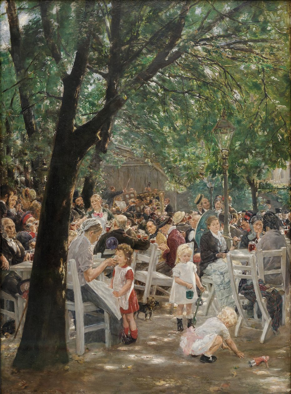 Münchens ølhave af Max Liebermann
