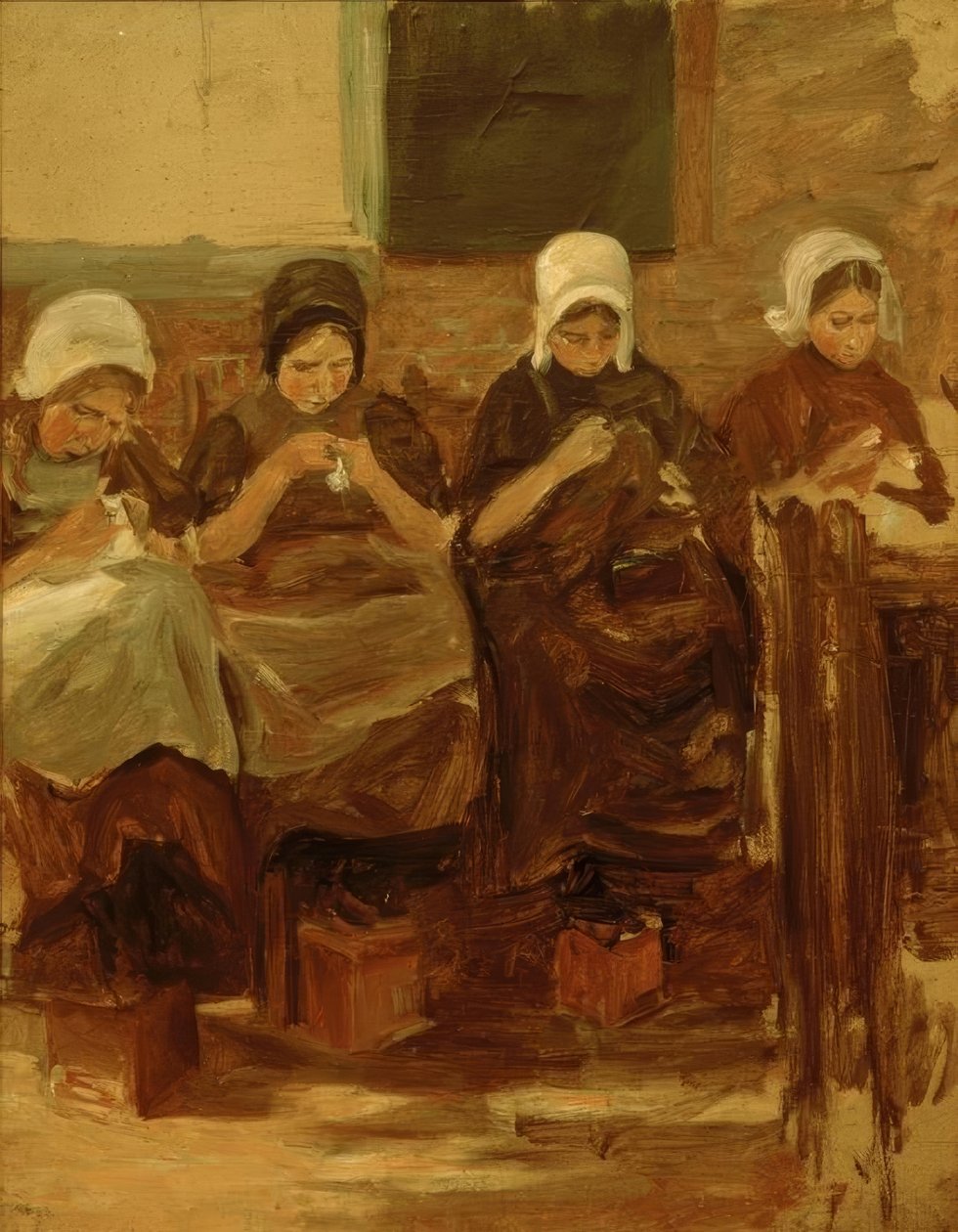 Sypiger i Huyzen af Max Liebermann