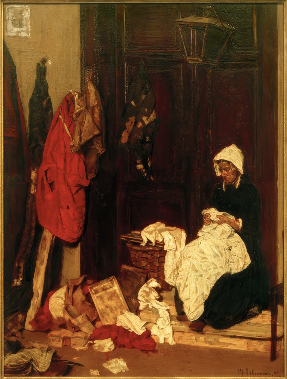 Näherin af Max Liebermann