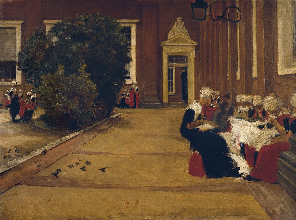 Forældreløse piger i Amsterdam, 1876 af Max Liebermann