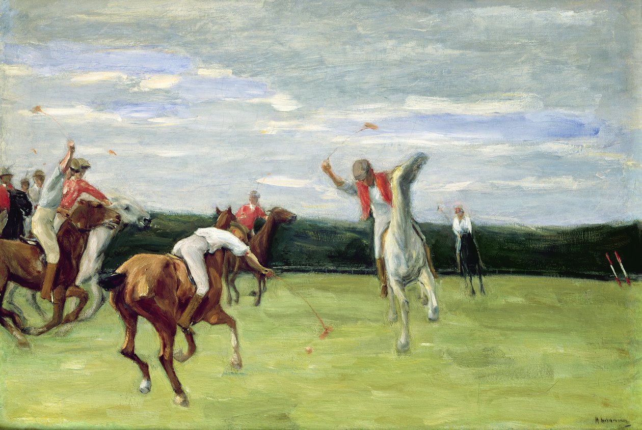 Polospiller i Jenischpark, Hamborg, 1903 af Max Liebermann