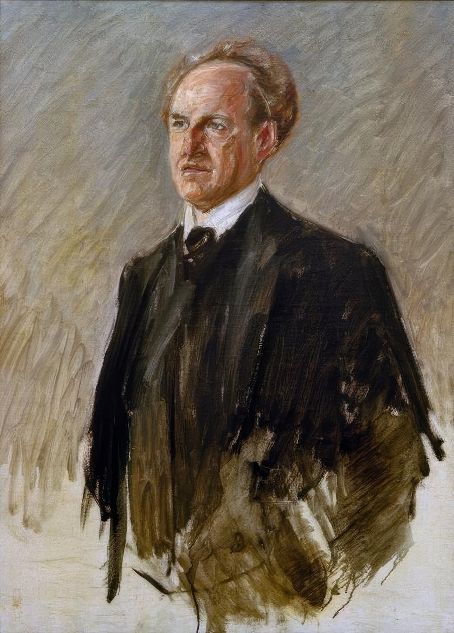 Portræt af Gerhart Hauptmann af Max Liebermann