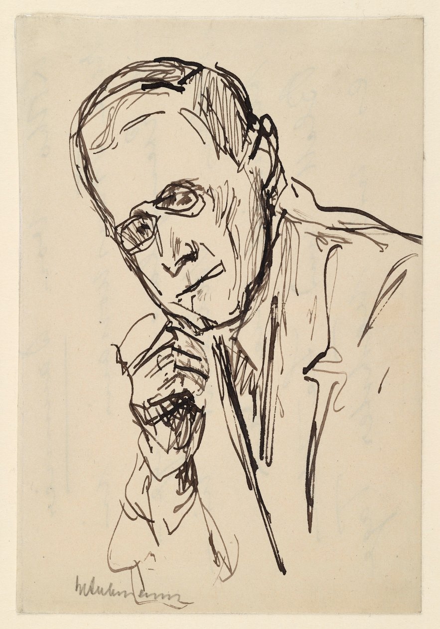 Portræt af Hugo von Tschudi af Max Liebermann