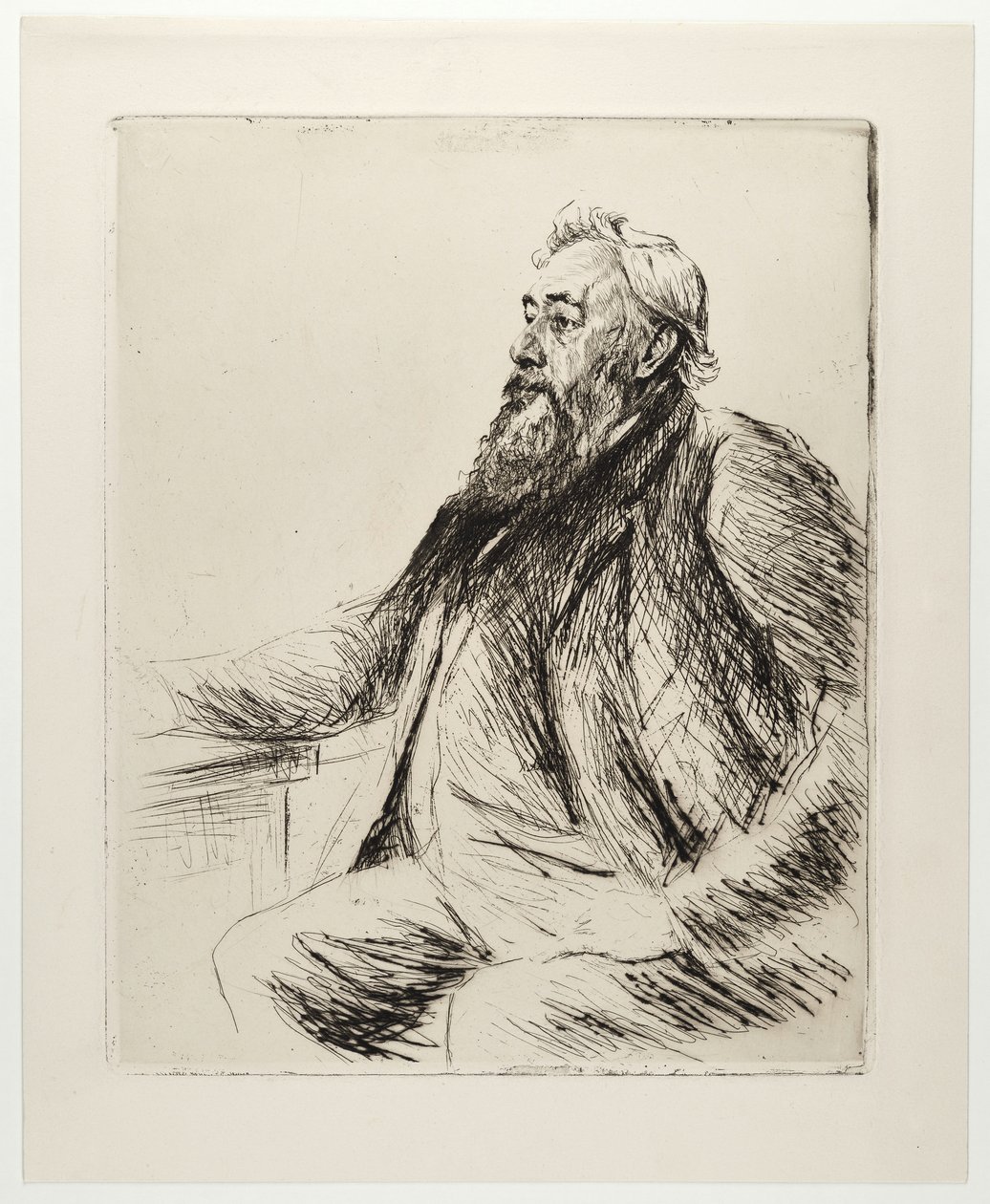 Portræt af Justus Brinckmann af Max Liebermann