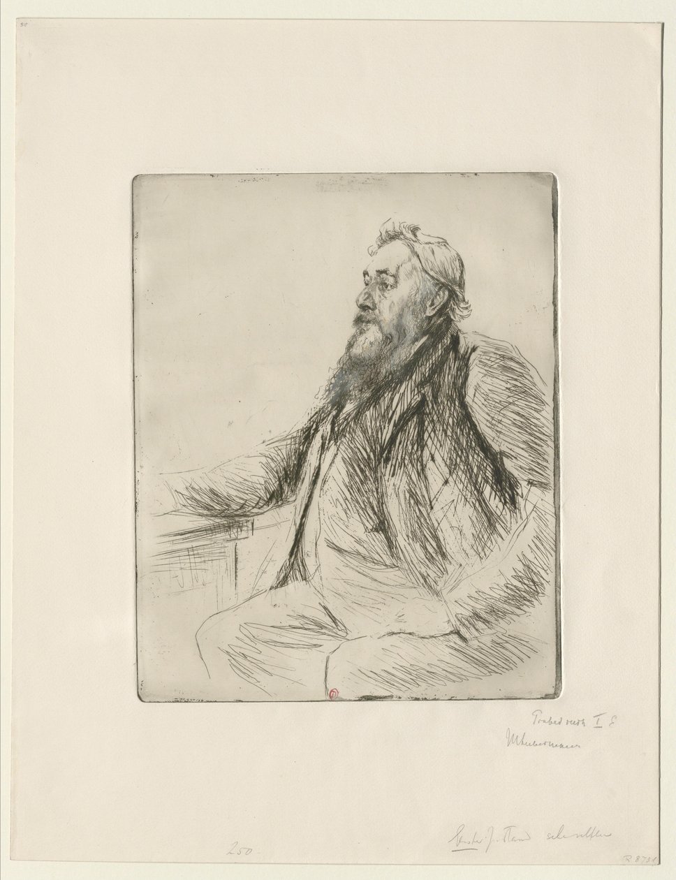 Portræt af Justus Brinckmann  Portrait de Justus Brinckmann af Max Liebermann
