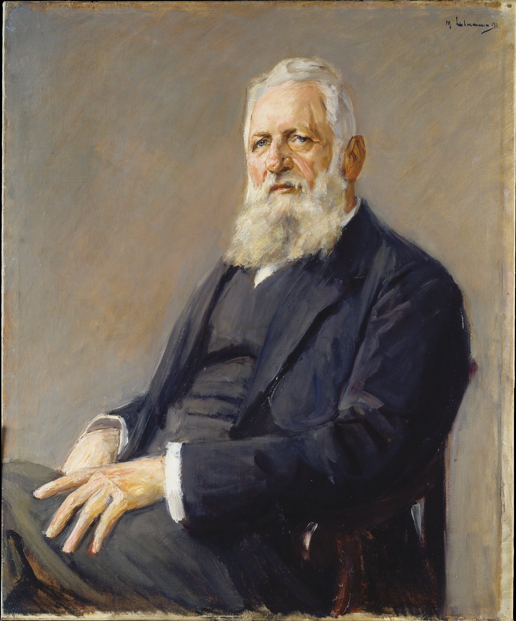 Portræt af Franz Adickes, borgmester i Frankfurt af Max Liebermann