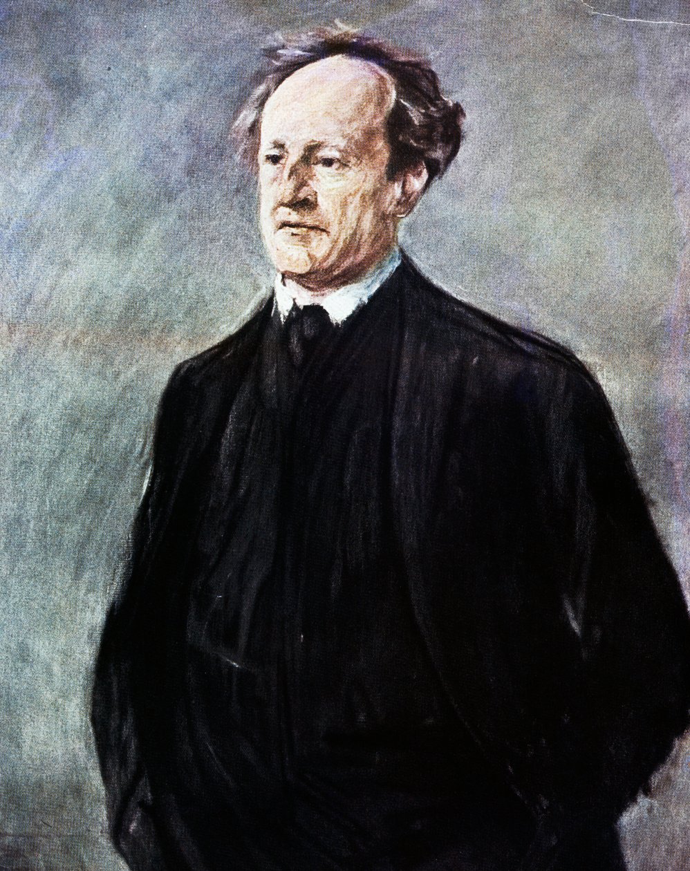 Portræt af Gerhart Johann Robert Hauptmann (Obersalzbrunn, i dag Szczawno-Zdroj1862 - Agnetendorf af Max Liebermann