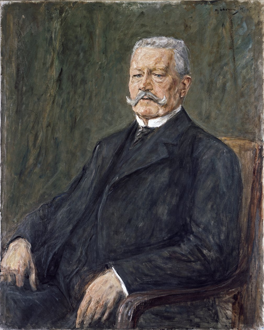 Portræt af Paul von Hindenburg af Max Liebermann
