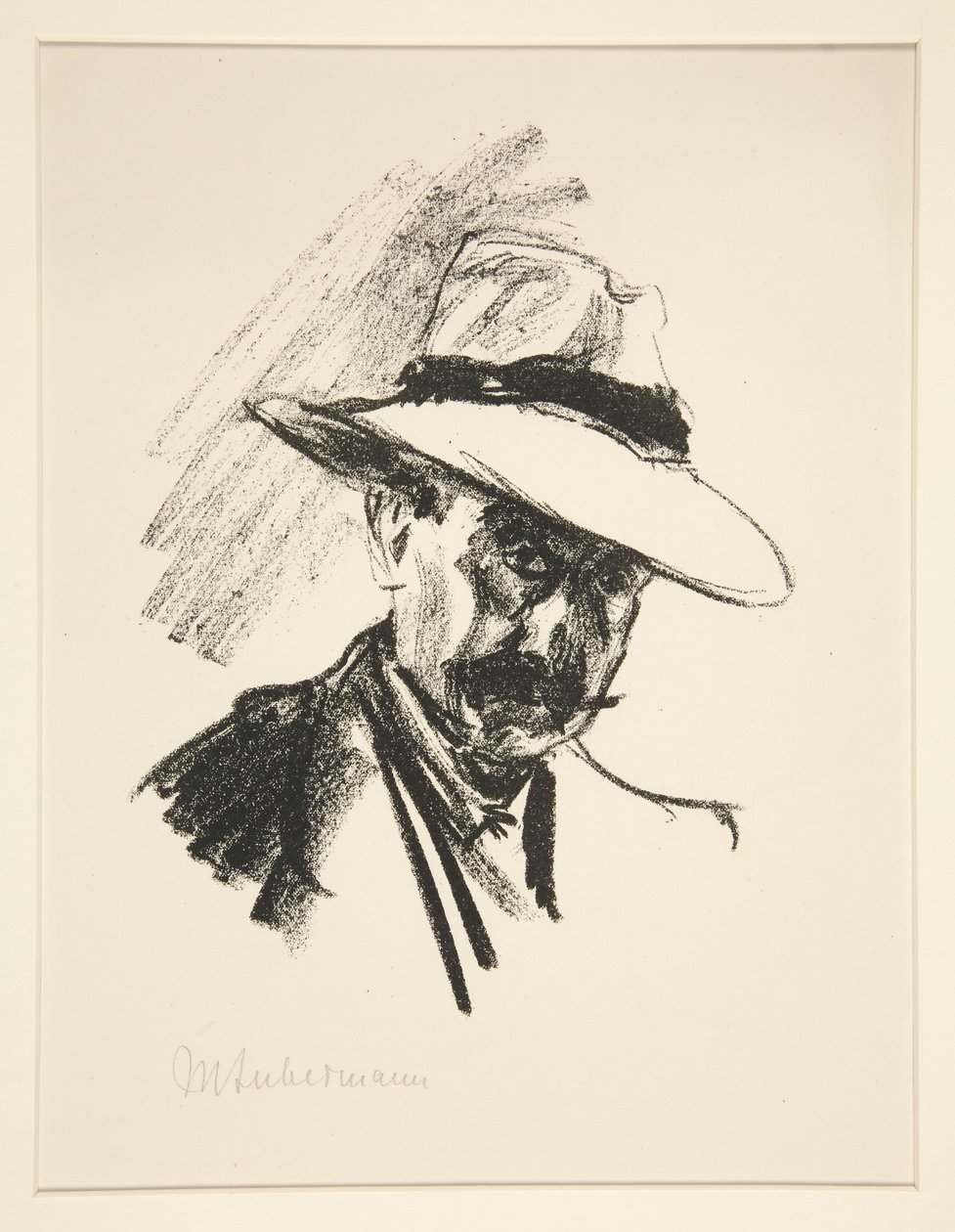 Portræt af Walter Hasenelever af Max Liebermann